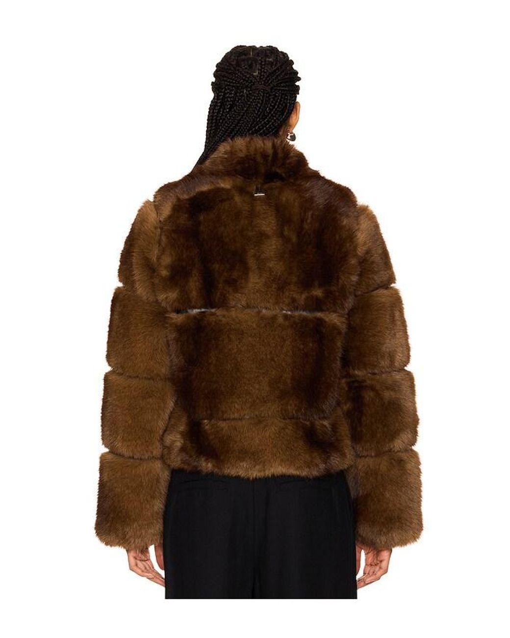 Apparis Brown Sai Short Coat