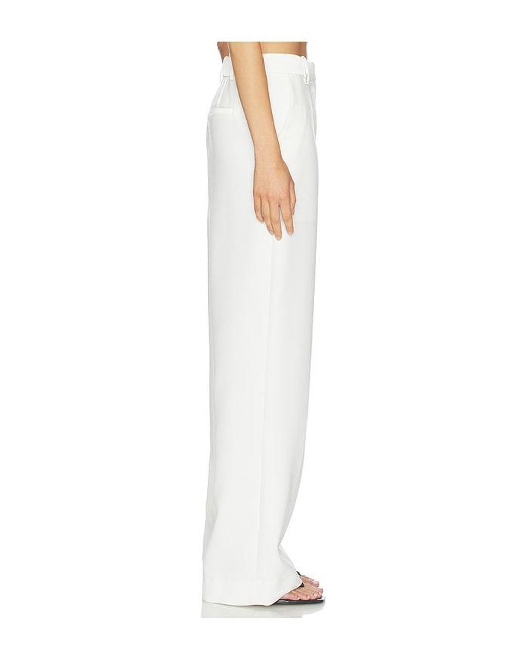 Jonathan Simkhai White Kaia Straight Leg Pant