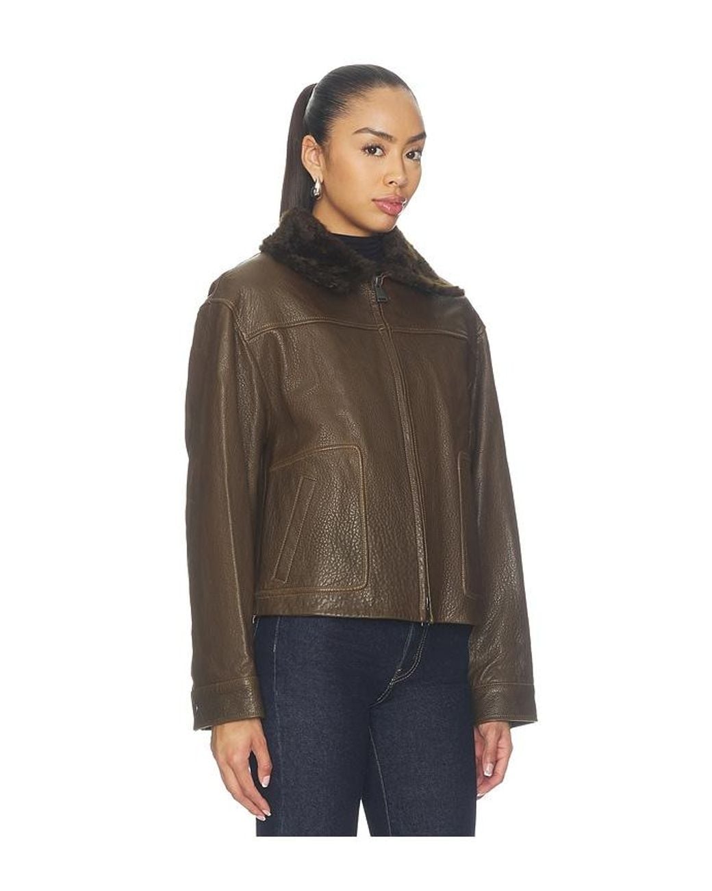 Jonathan Simkhai Brown Mel Jacket