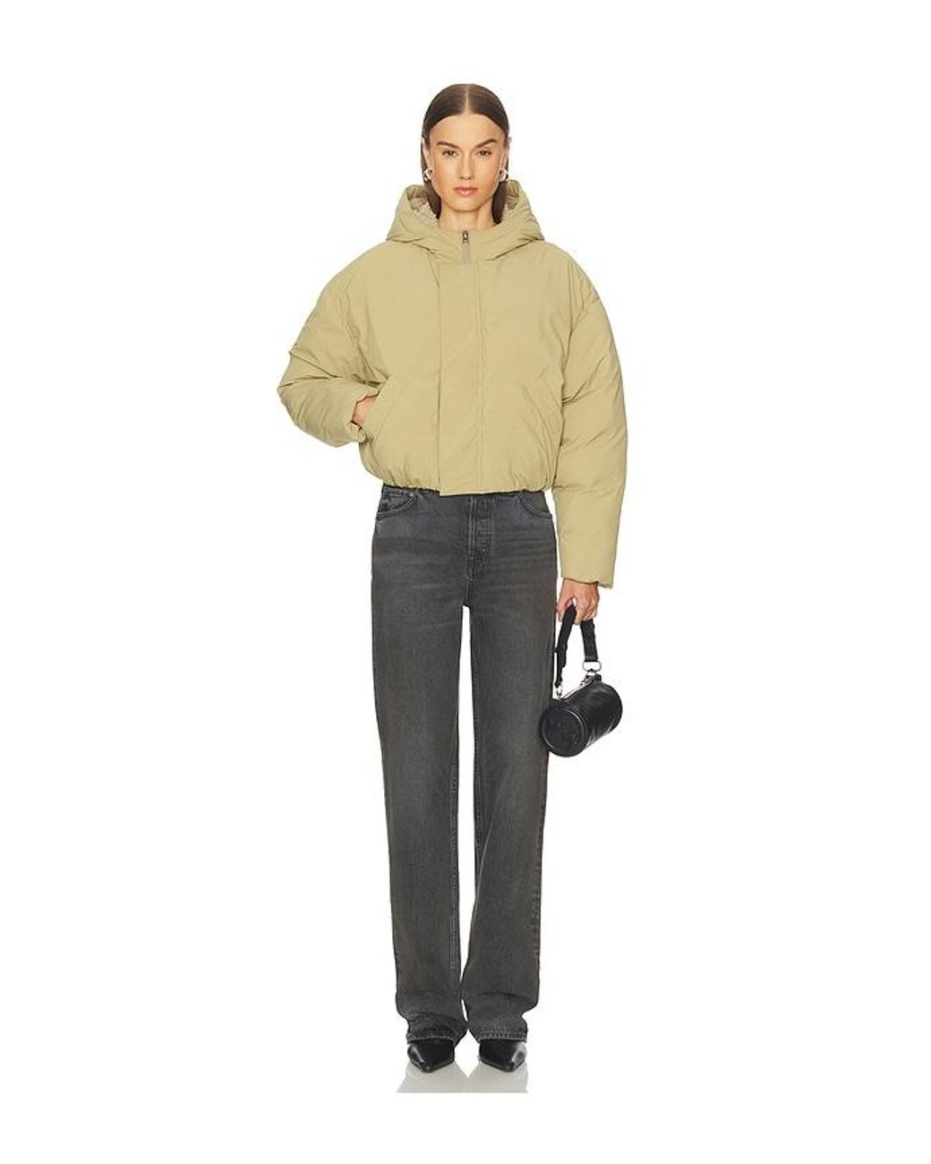 GRLFRND Gray Bella Cinch Low Rise Boyfriend