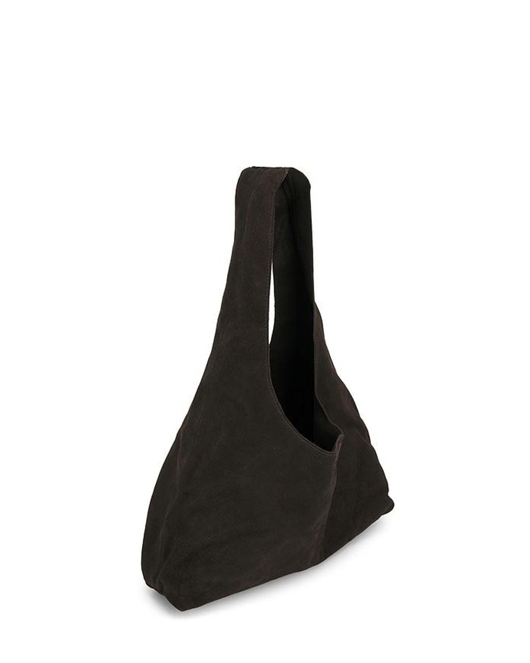 St. Agni Black Suede Soft Bag