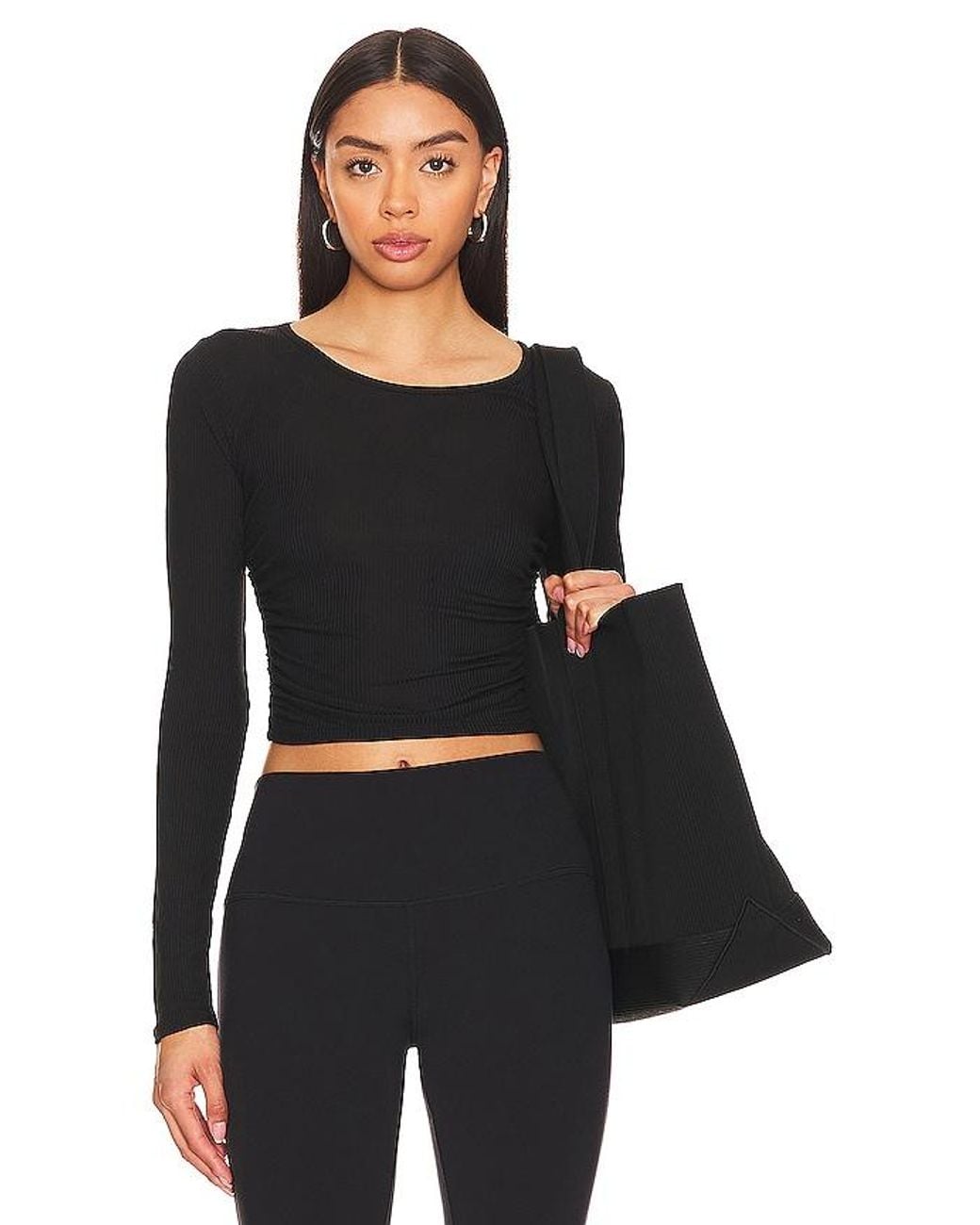 alo-yoga-Black-Gather-Long-