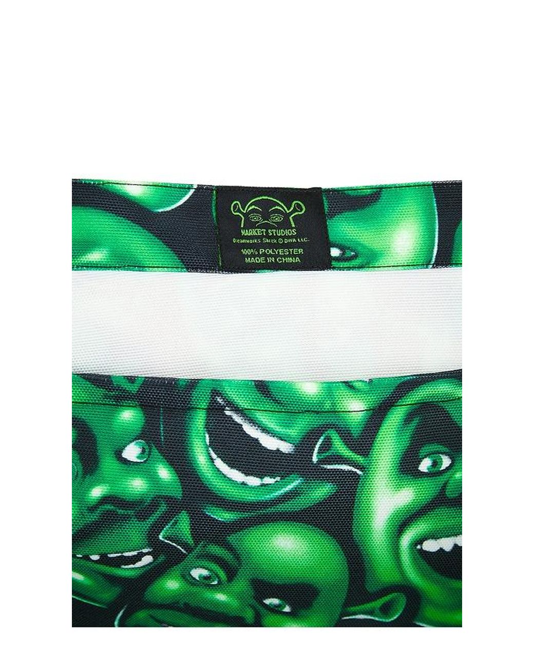 Market Green X Shrek Over Print Tote Bag for men
