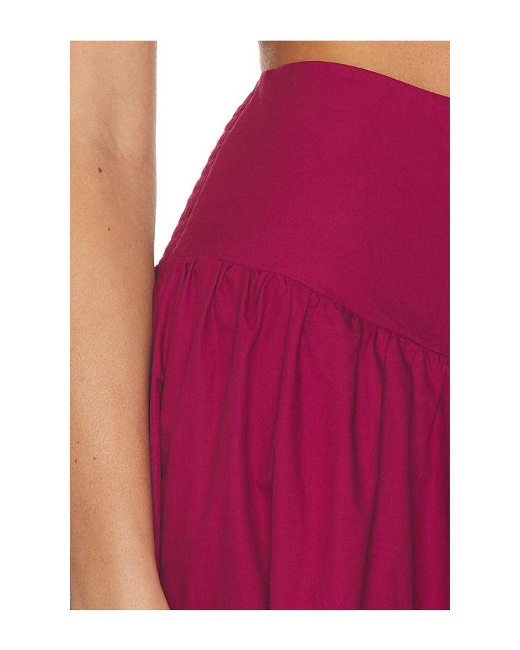 Susana Monaco Purple Poplin Drop Waist Skirt