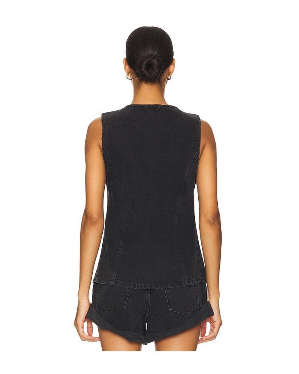 Free People Black X We The Free Aimee Vest