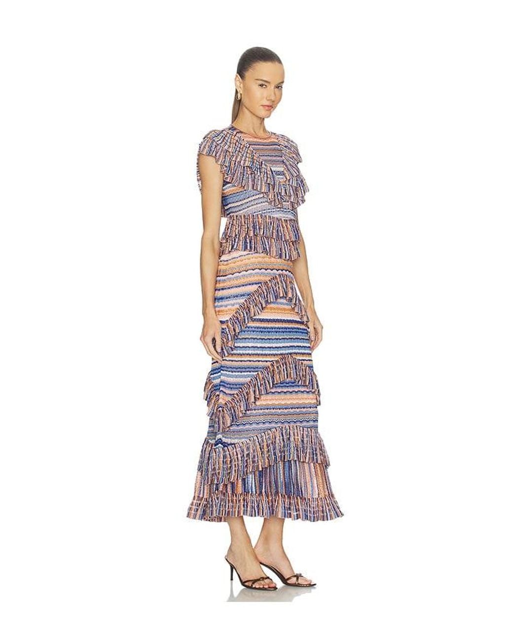 Ulla Johnson White Raina Ruffle Knit Dress