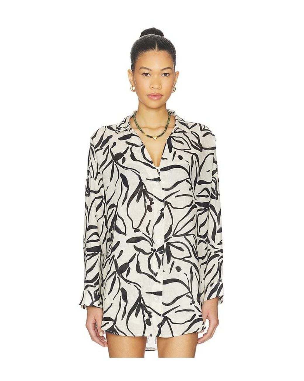 LSPACE White Rio Tunic Top
