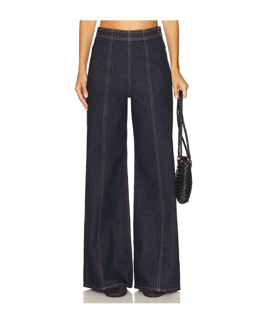 Ulla Johnson Blue Bianca Wide Leg