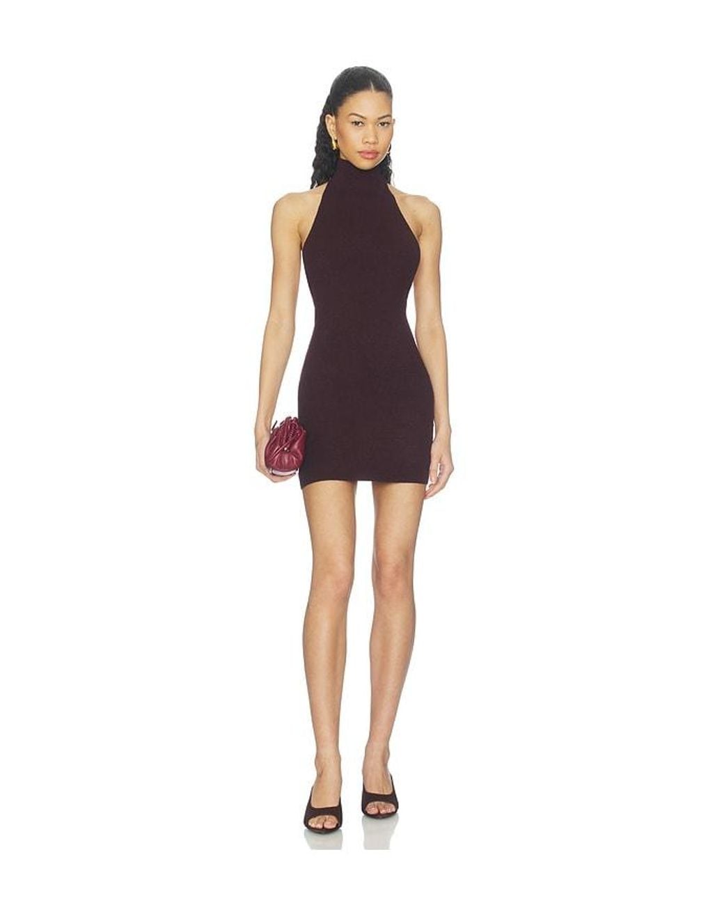 Lovers + Friends Red Ennie Mock Neck Dress
