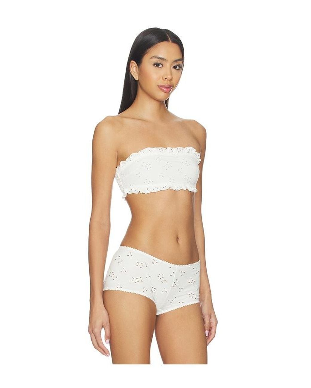 Free People White X Revolve Full Bloom Bandeau