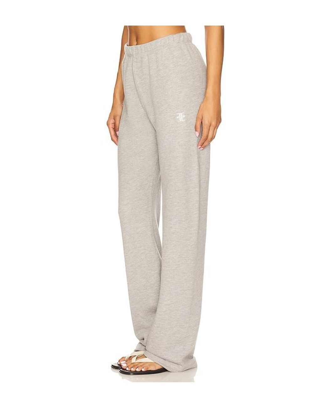 ÉTERNE White Straight Leg Sweatpant