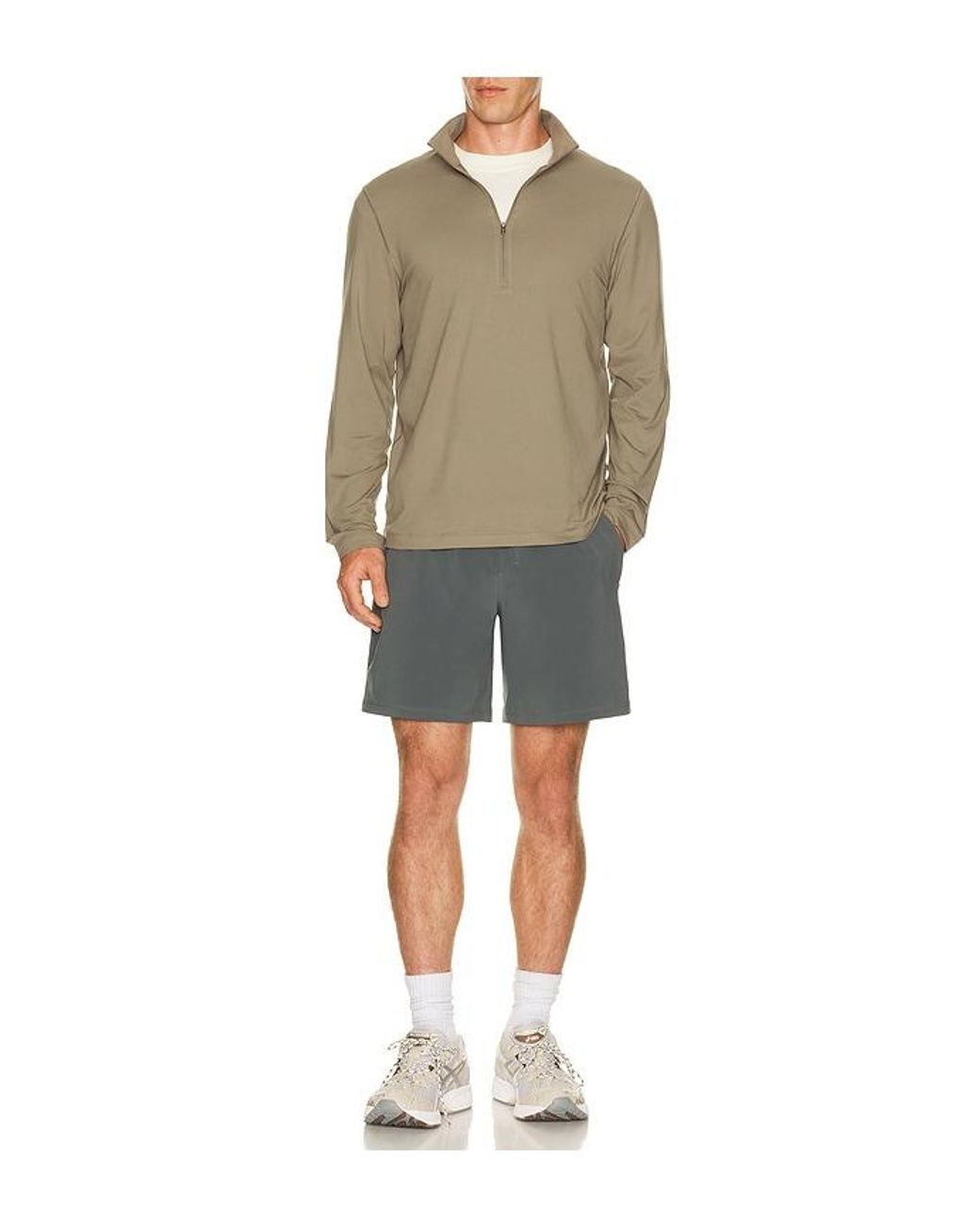 lululemon athletica Multicolor Soft Jersey Half Zip Sweater for men