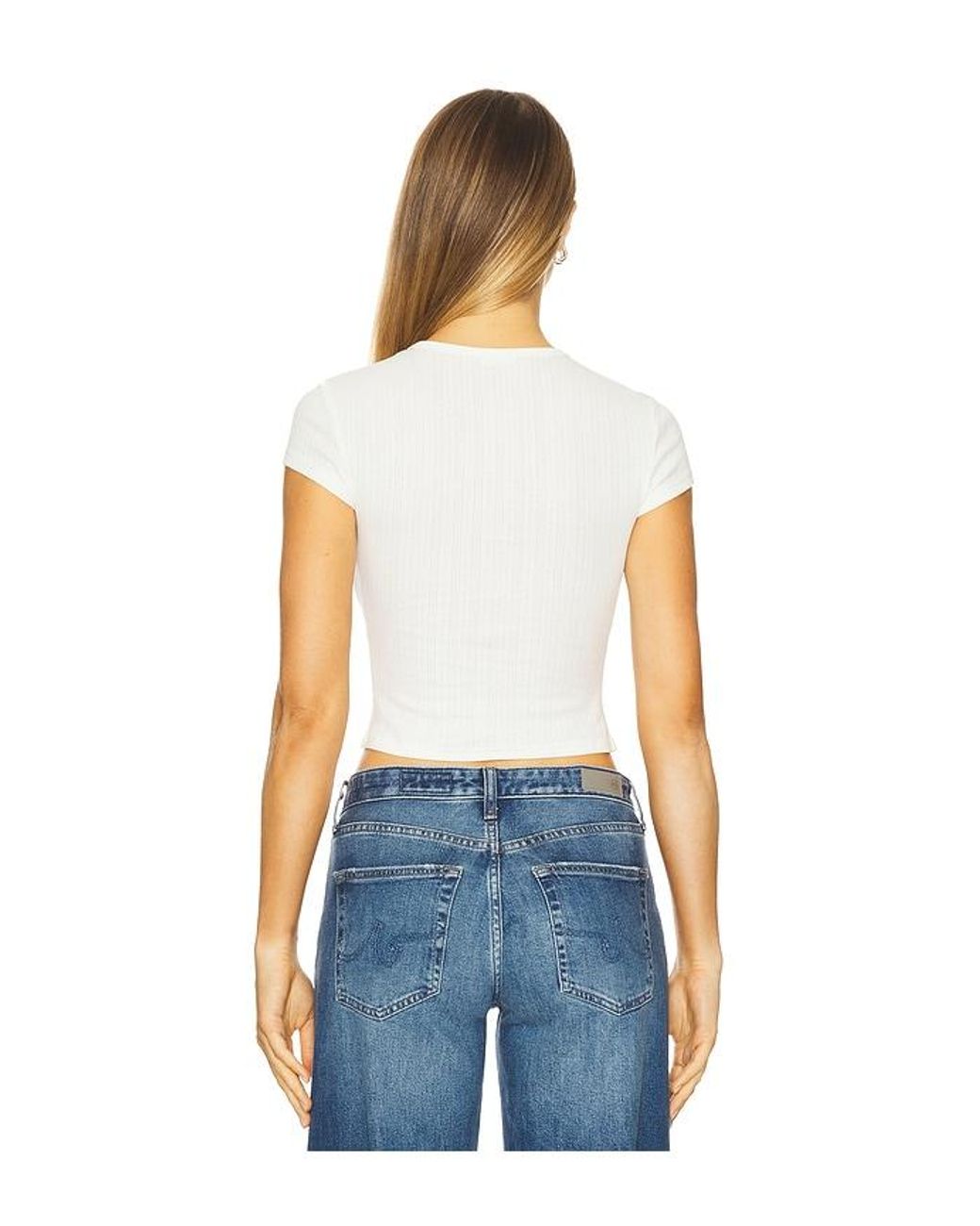 Free People Blue X Intimately Fp Wait A Minute Baby Tee