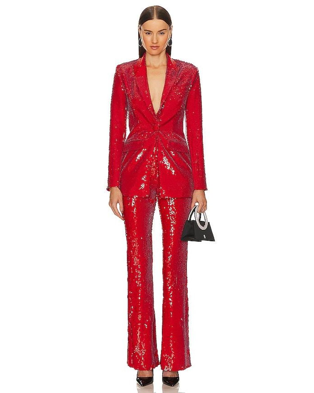 Michael Costello Red X Revolve Harlow Blazer