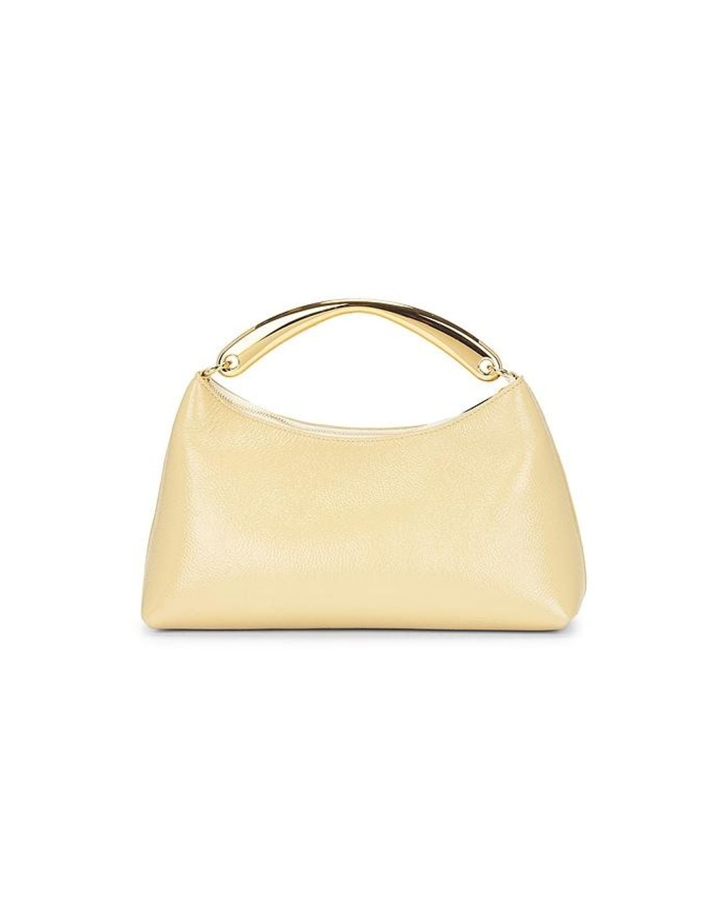 Mansur Gavriel Natural Rhea Metal Top Handle Bag