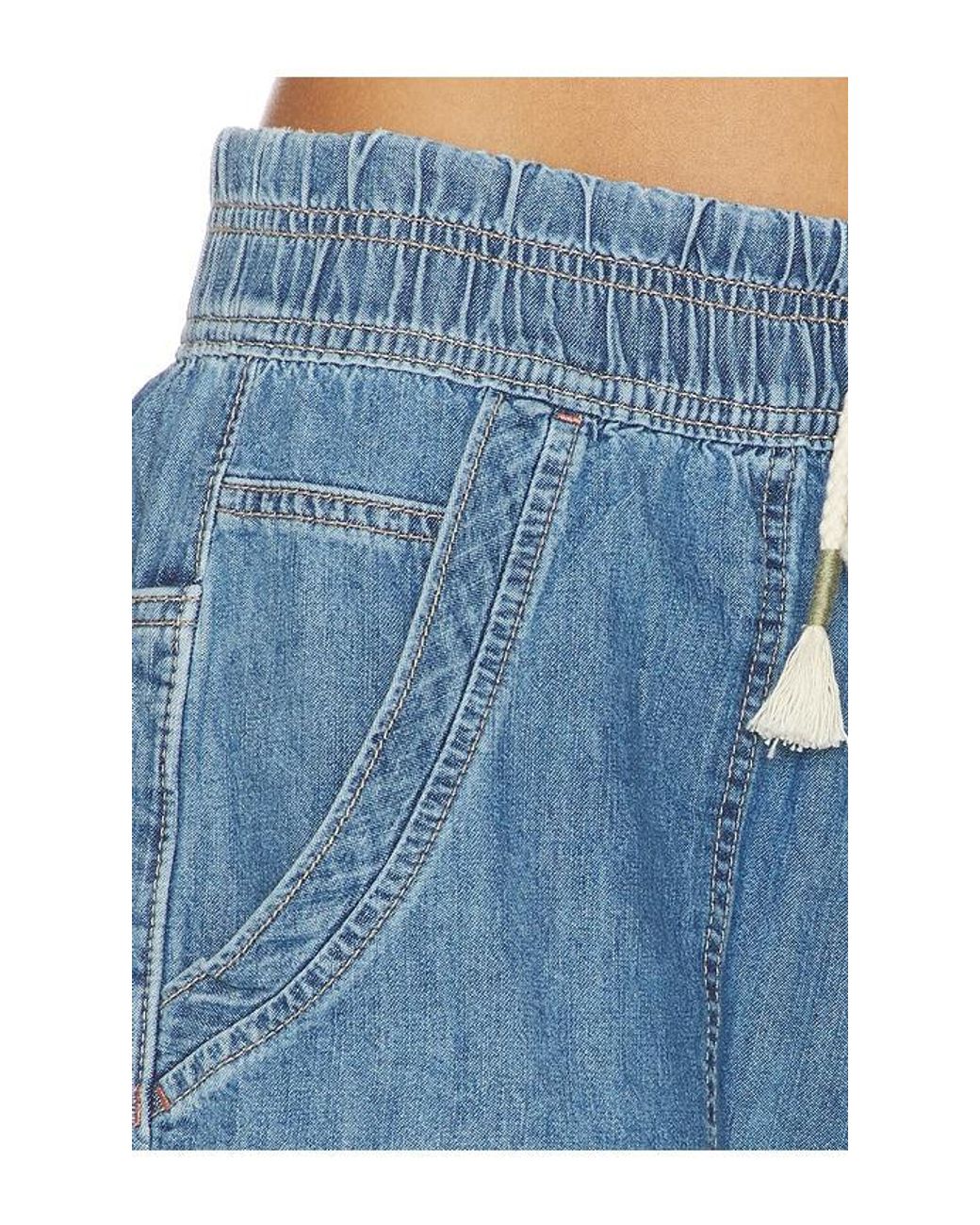Free People Blue X We The Free Easy Peasy Pull On Jean