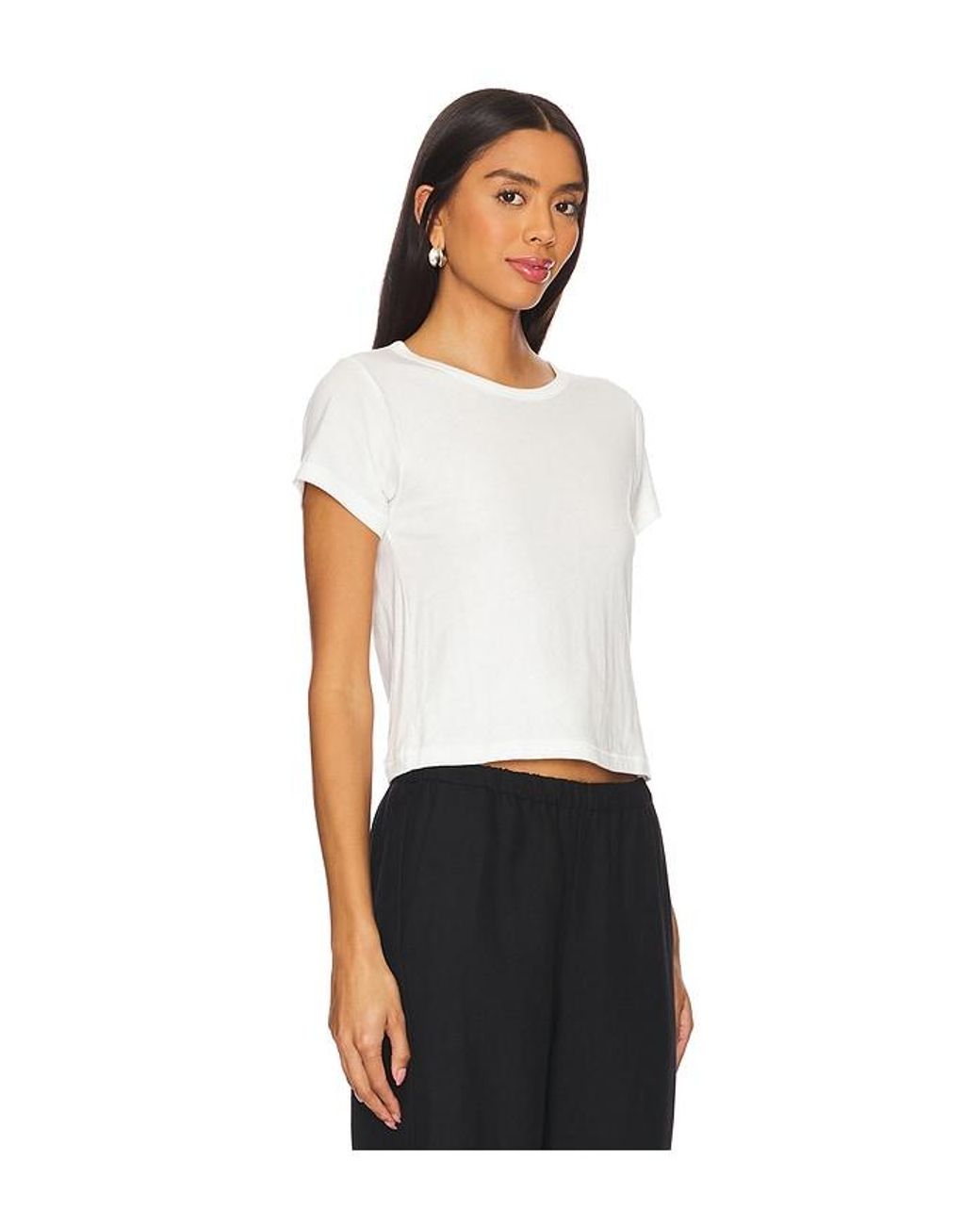 ÉTERNE White Short Sleeve Baby Tee