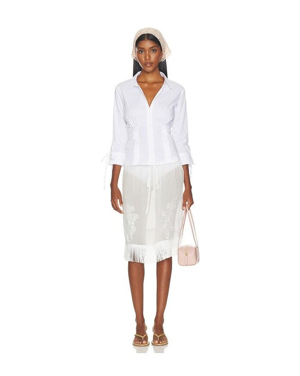 With Jean White Andie Skirt