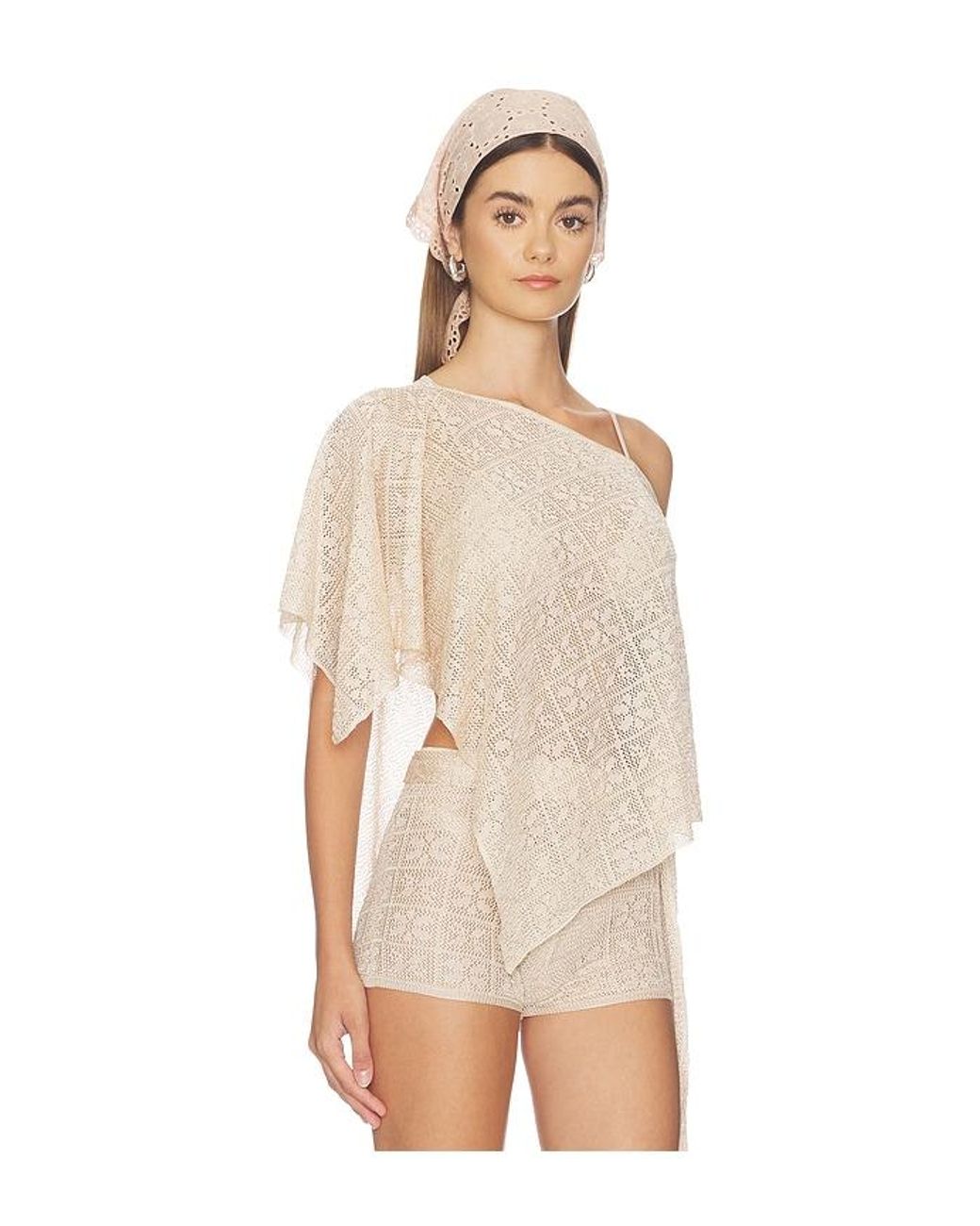 Tiger Mist Natural Fern Crochet Poncho