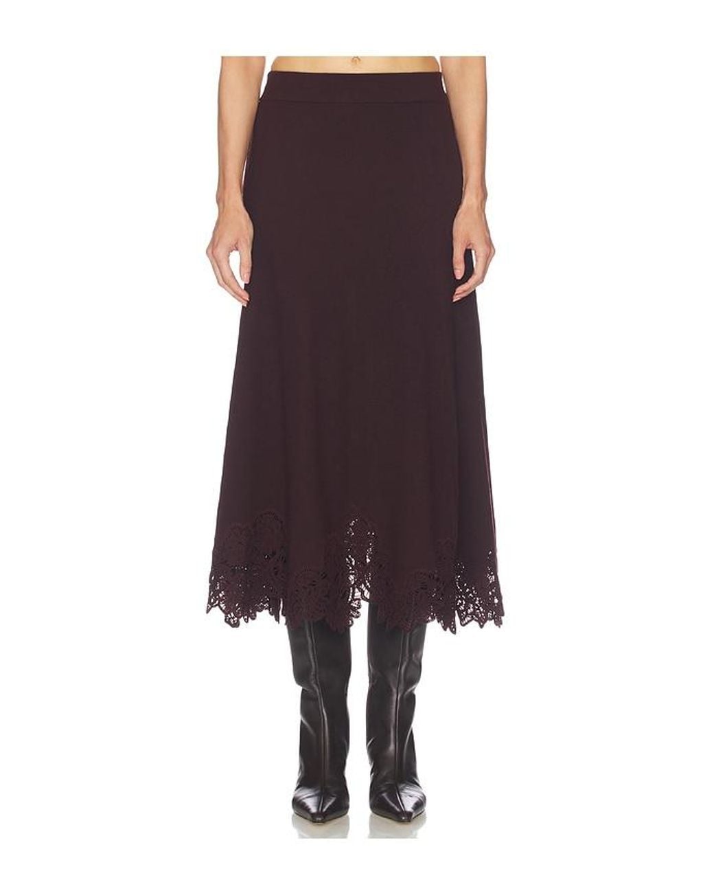 Zimmermann Multicolor Valiant Merino Lace Skirt