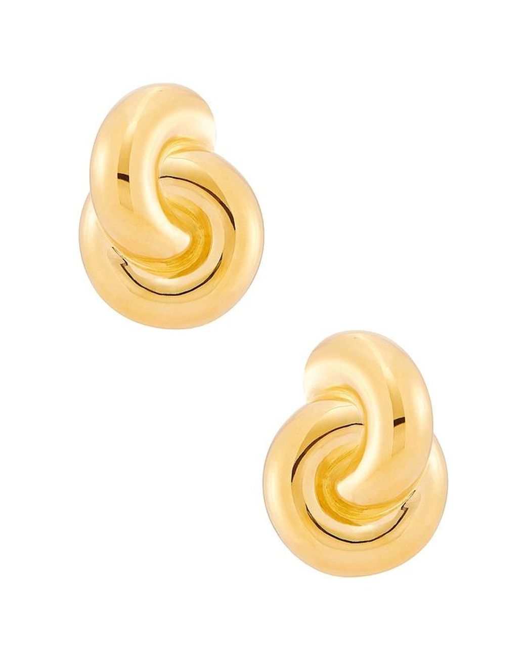 Mega Metallic Jumbo Double Knot Earrings