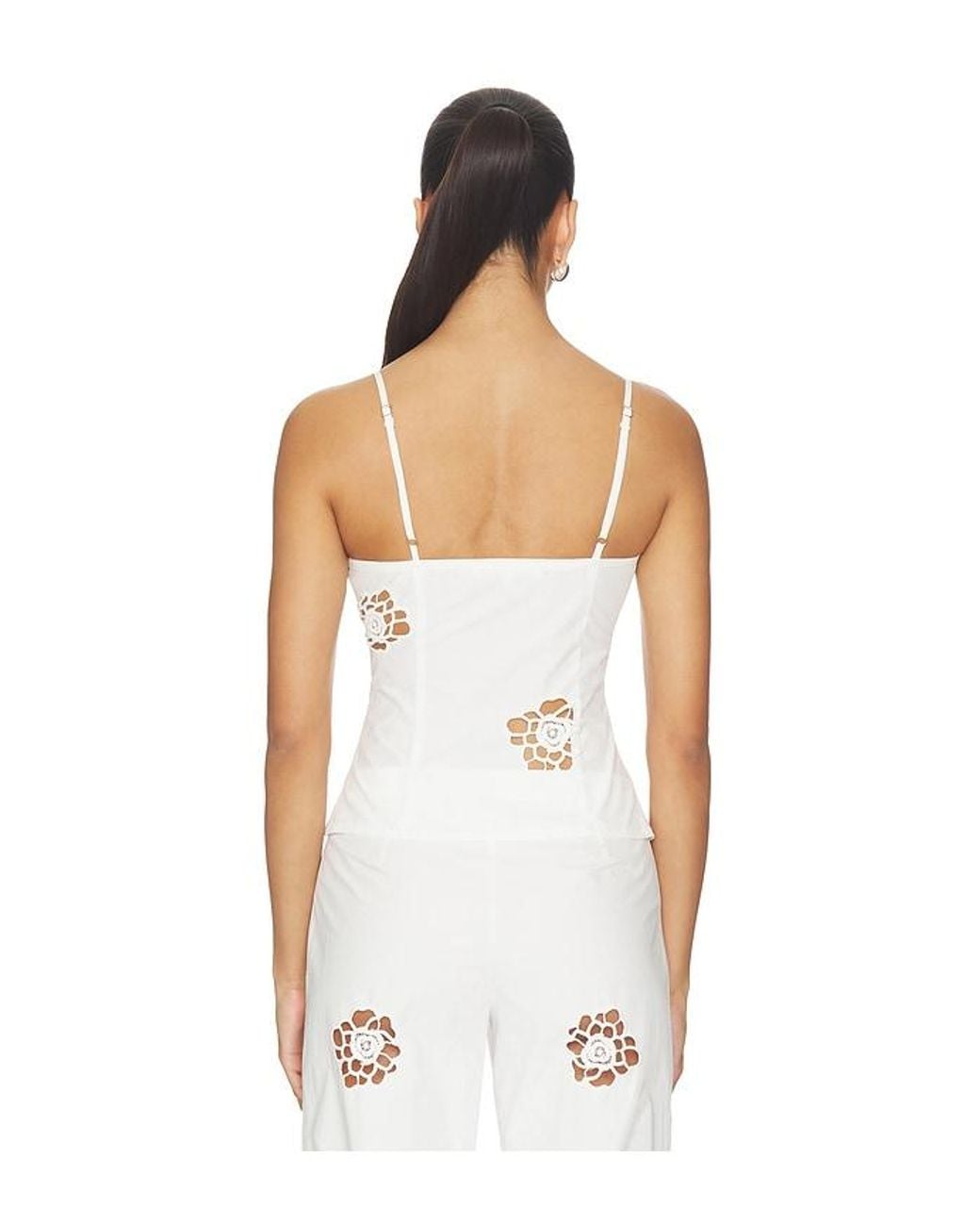 MORE TO COME White Blanca Cami Top
