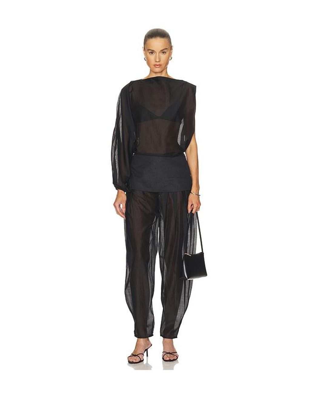 Camila Coelho Black Evelia Top