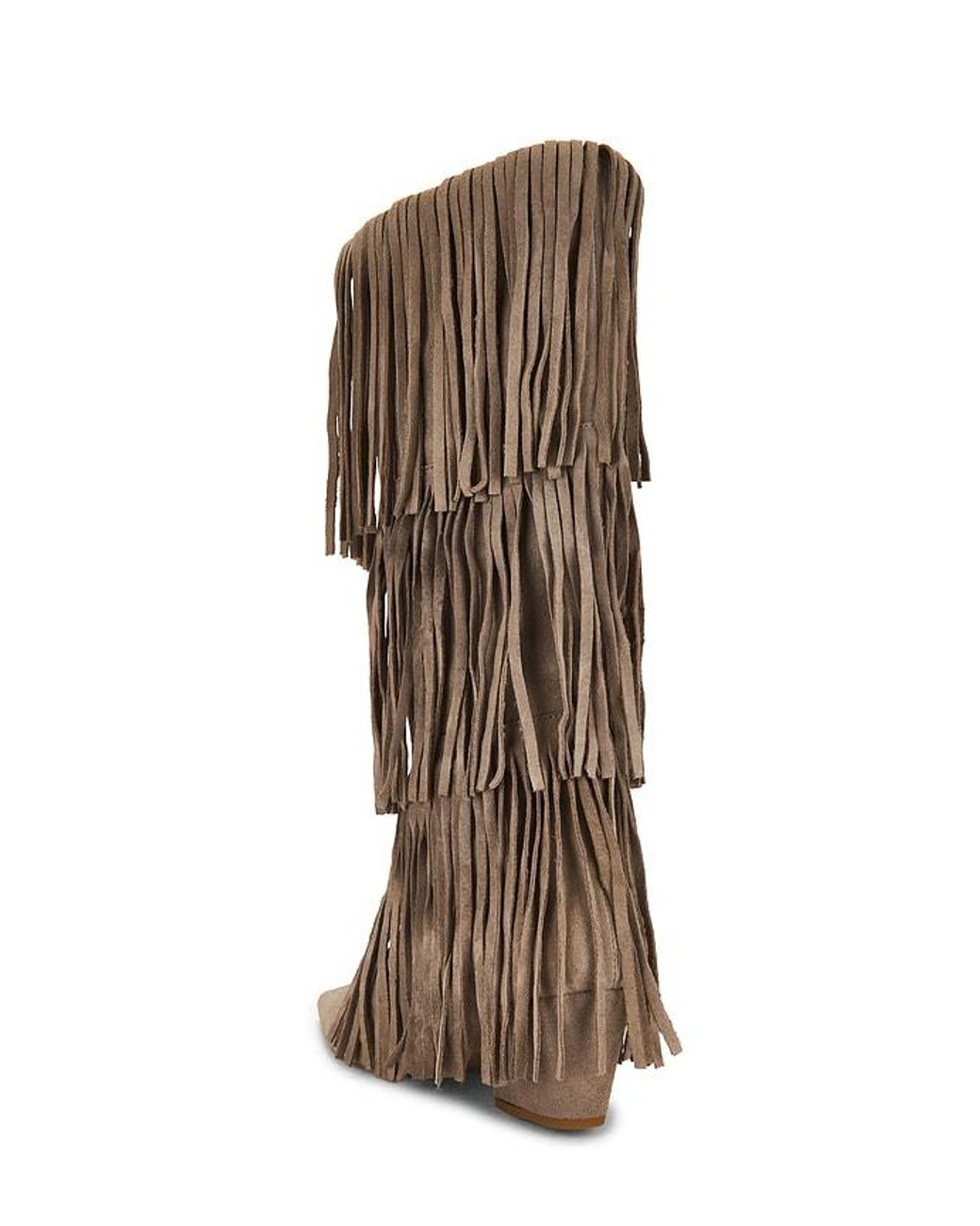 Aniye By Brown Cowboy Fringes Boot