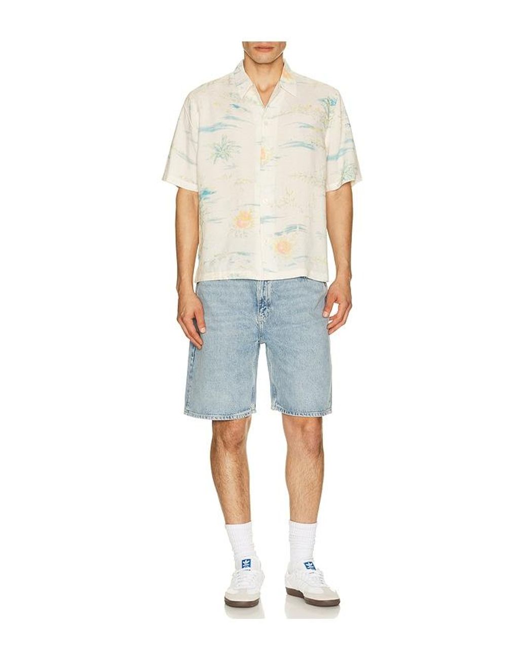 AllSaints Blue Breezer Shirt for men