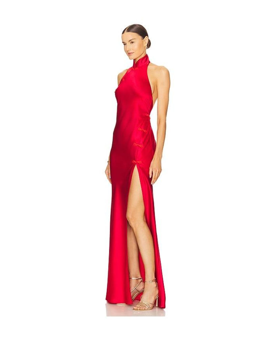 SAU LEE Red Michelle Gown