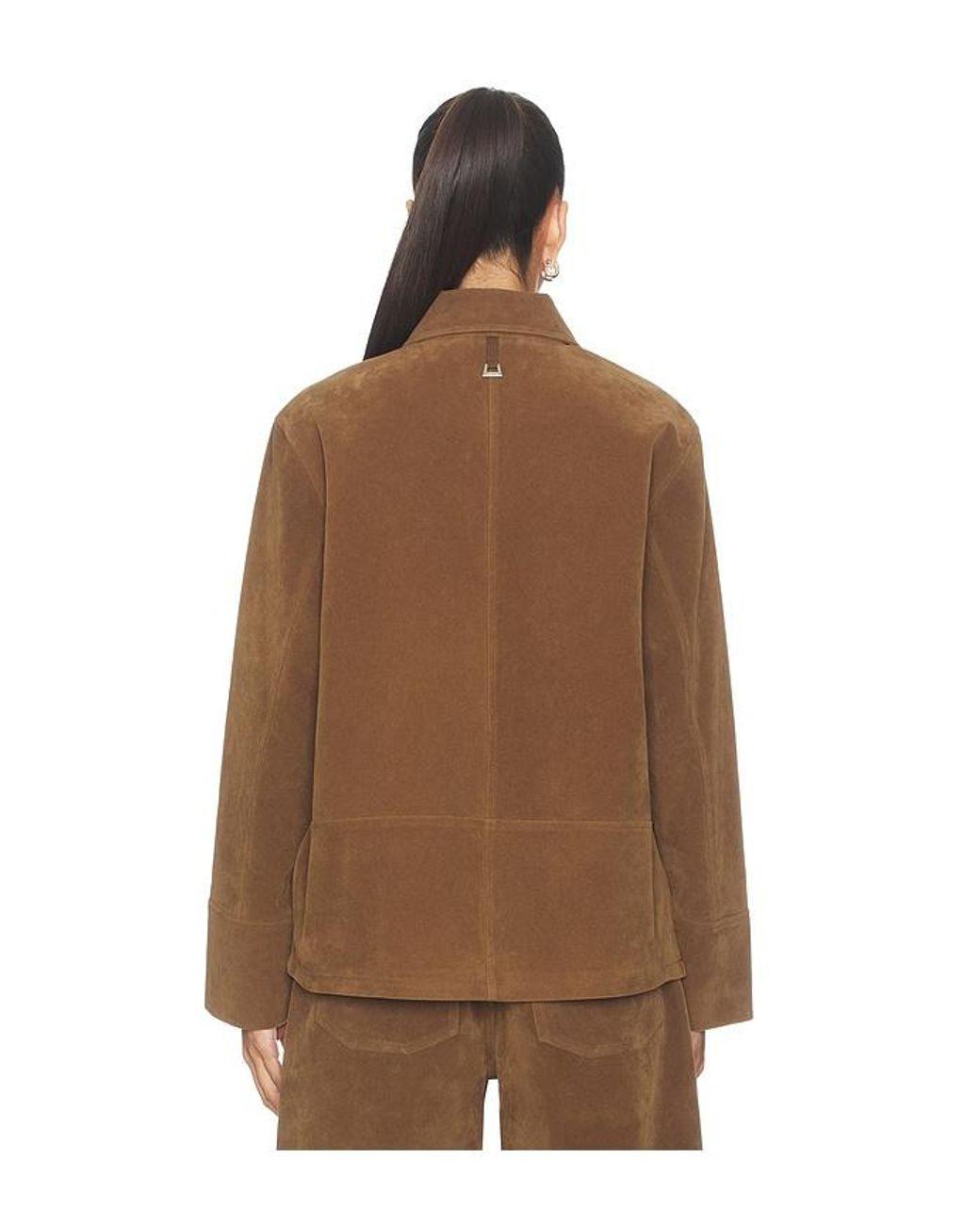 Apparis Brown Ren Sans Suede Overshirt