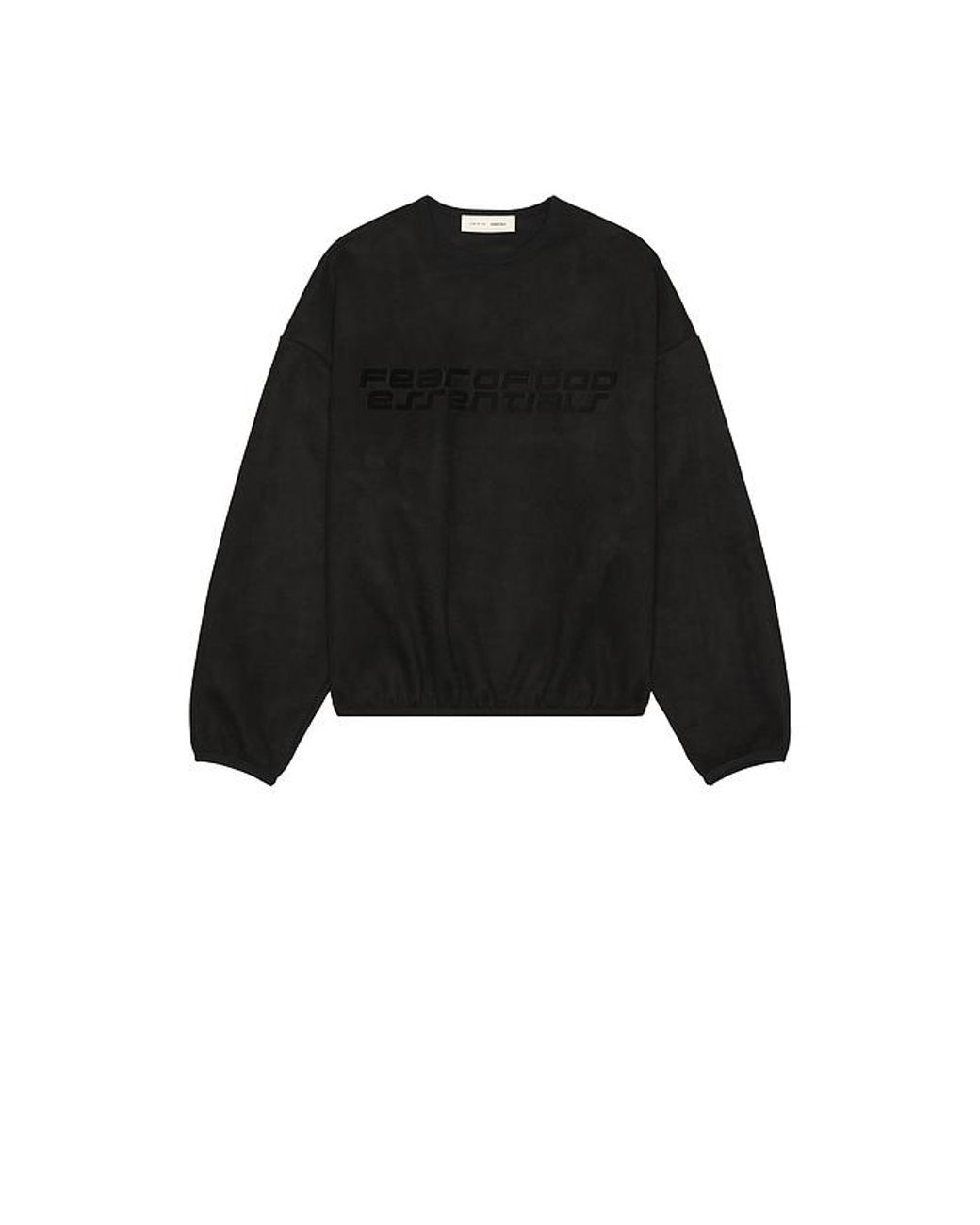 Fear Of God Black Modern Crewneck Sweatshirt for men