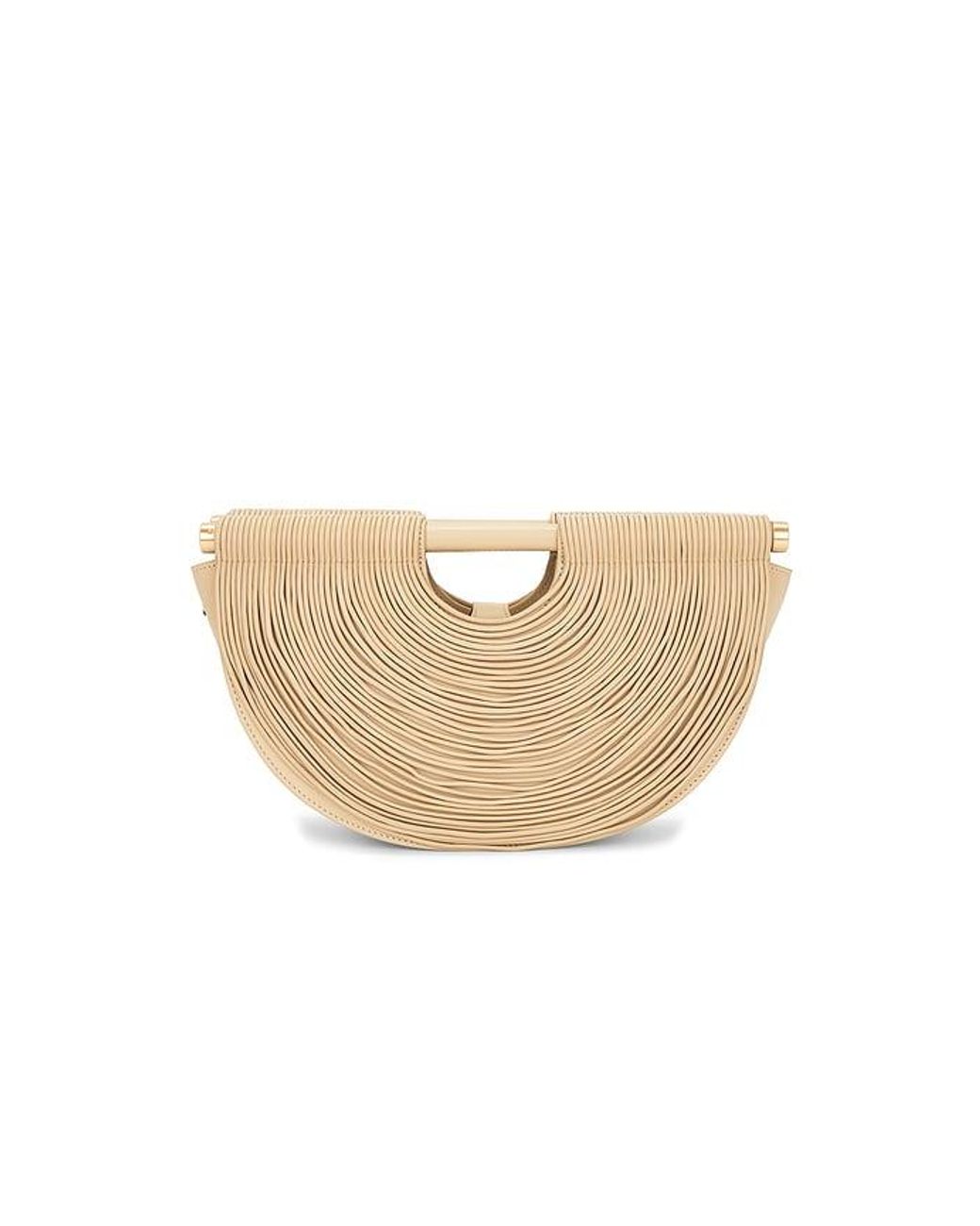 Cult Gaia White Lou Top Handle Bag