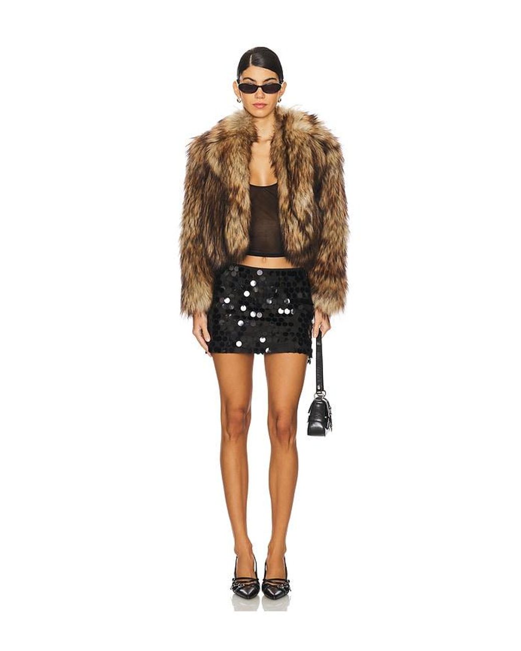 superdown Black Bebe Mini Skirt