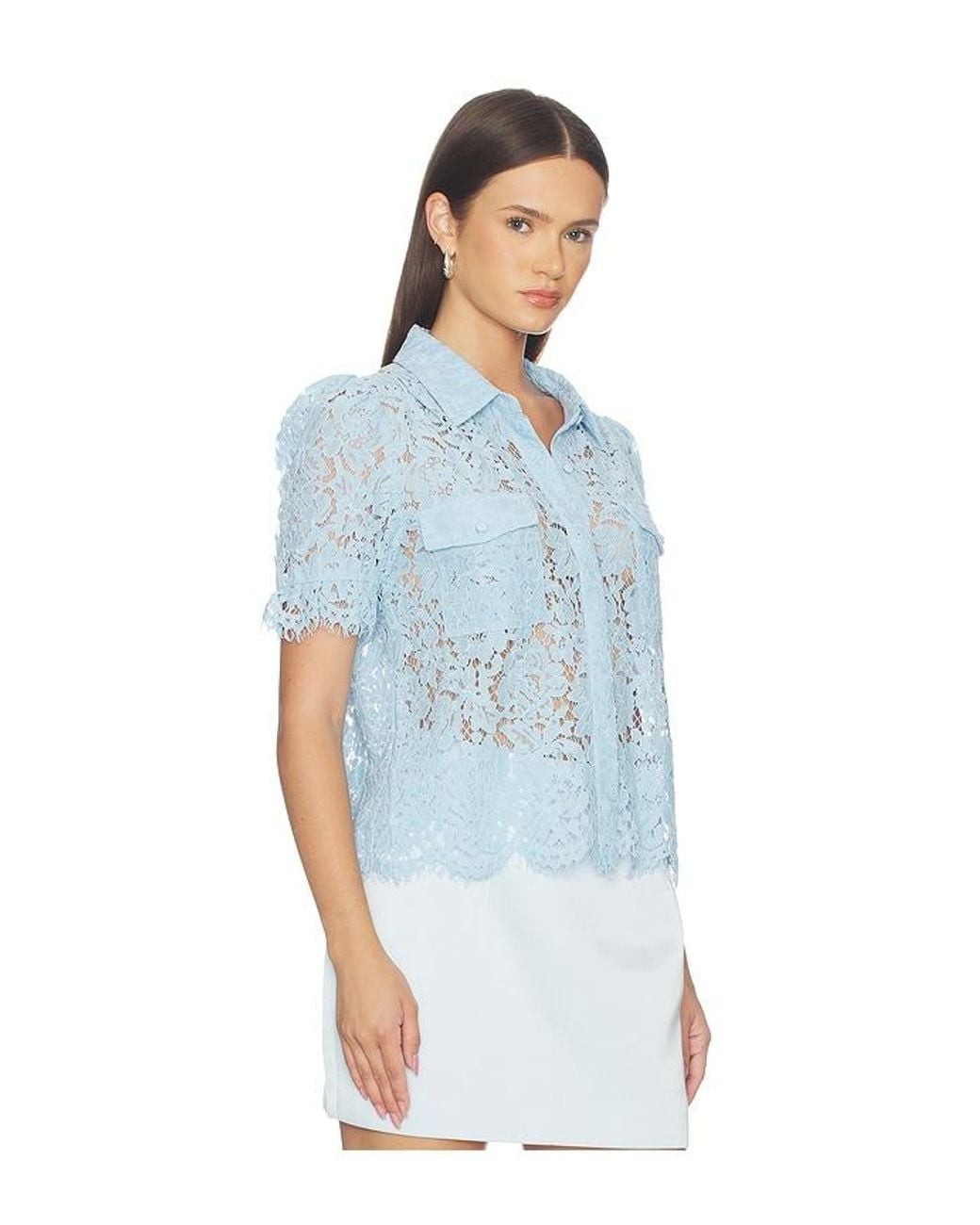 Generation Love White Mina Lace Shirt