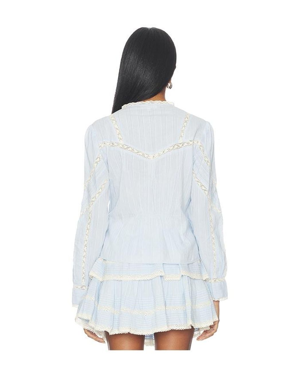 LoveShackFancy White Miah Top
