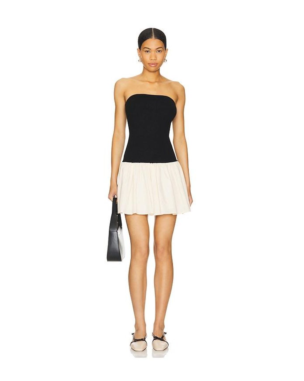 Line & Dot Black Palma Mini Dress