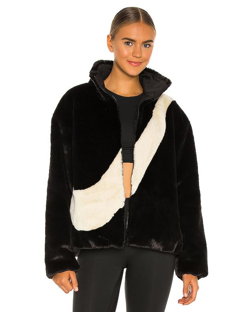 nsw plush faux fur jacket