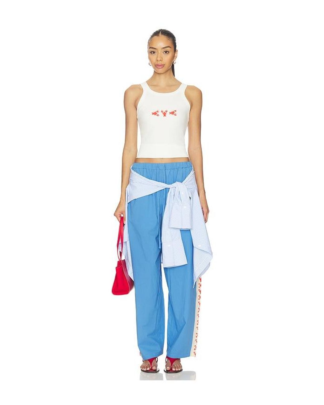 Araminta James Blue Lobster Tank Top