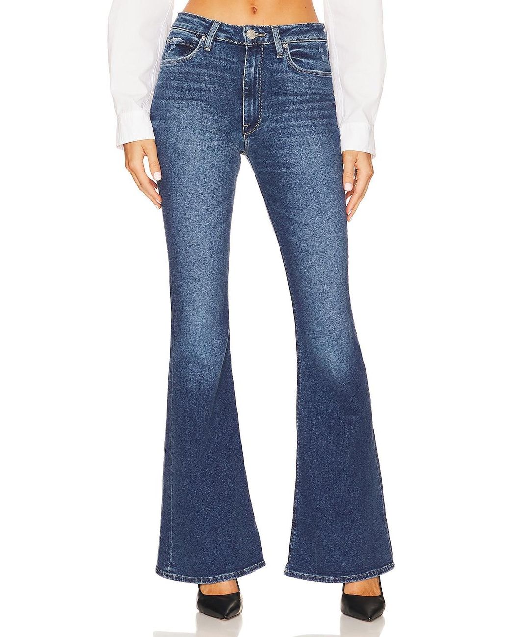 Hudson Jeans Holly High Rise Flare in Blue | Lyst