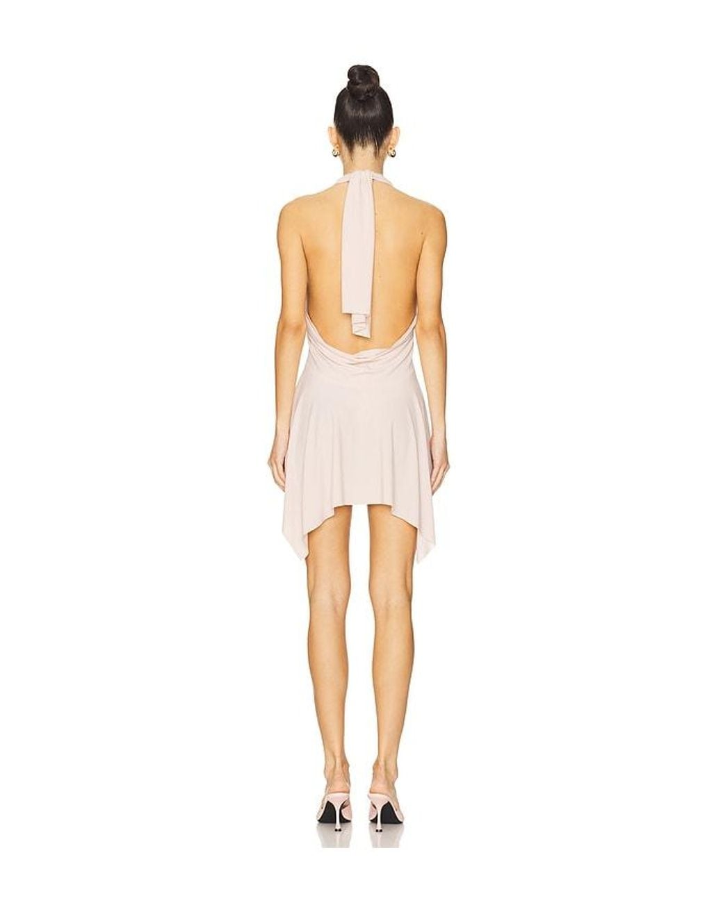 Norma Kamali White Convertible Mini Dress