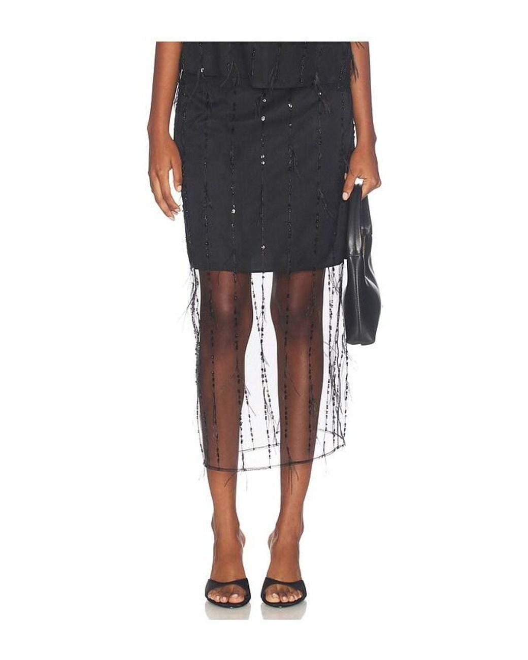 Rag & Bone Black Geena Skirt