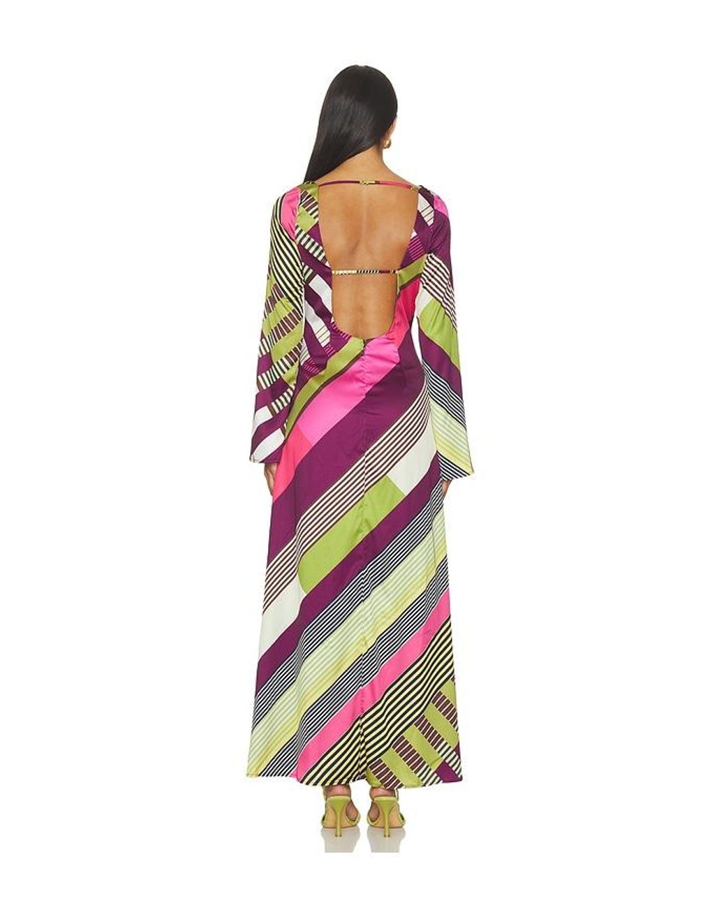 Seven Wonders Red Montie Sleeved Maxi Dress