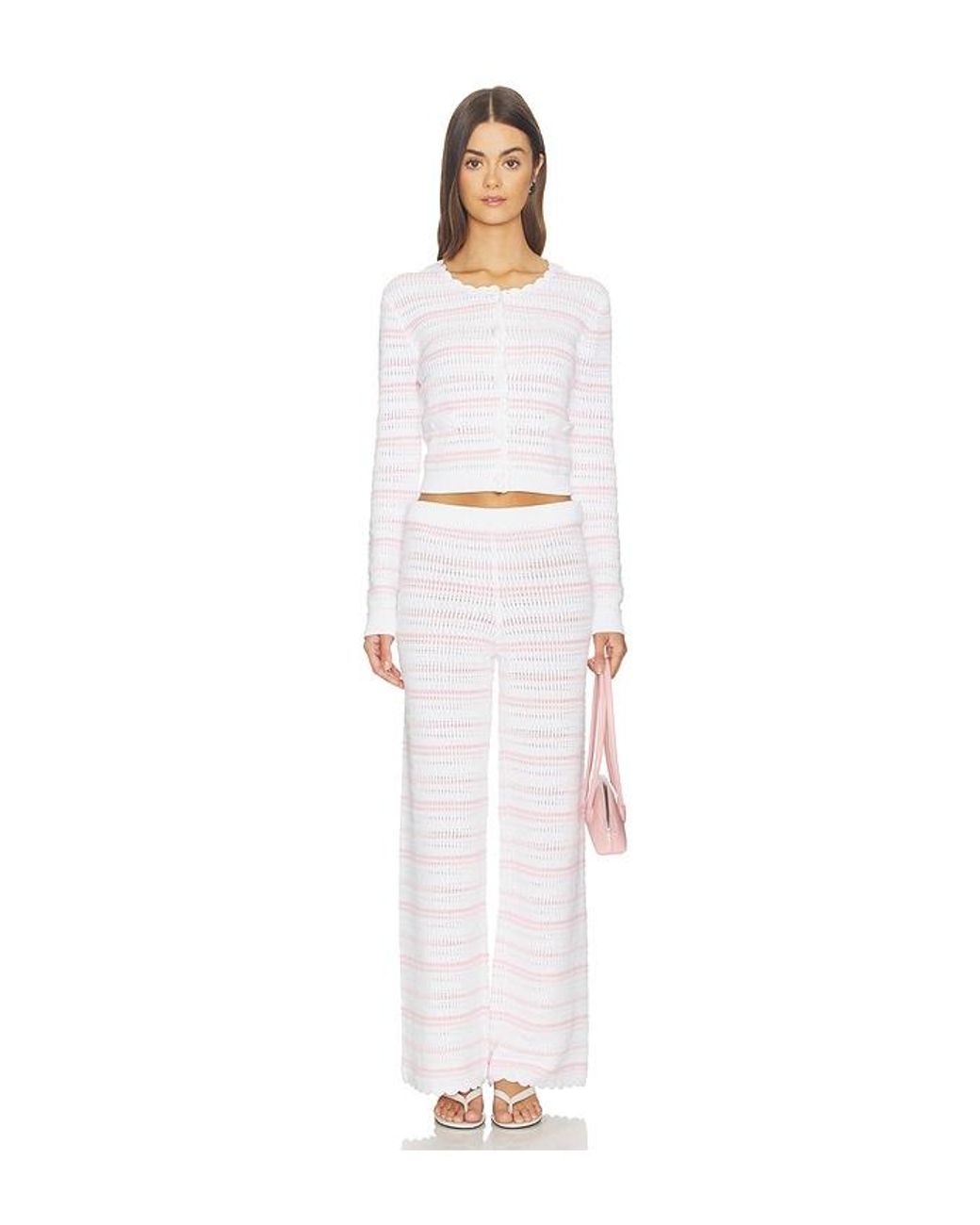 LoveShackFancy White Dessa Cardigan