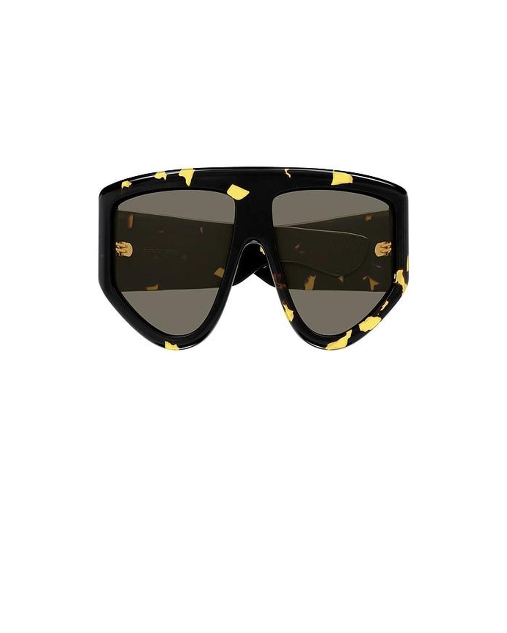Bottega Veneta Black Shield Sunglasses