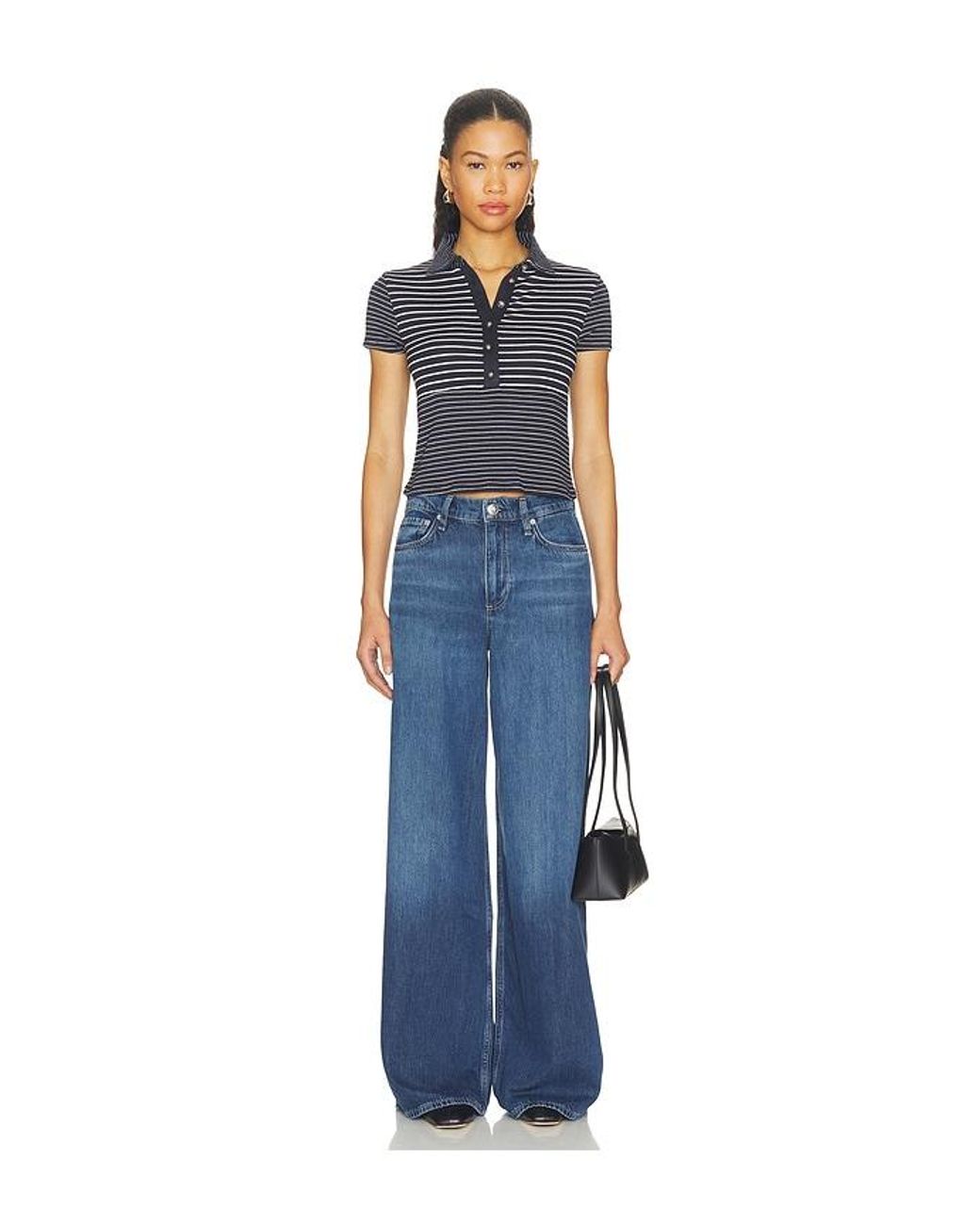 Rag & Bone Blue Weite Jeans Sofie
