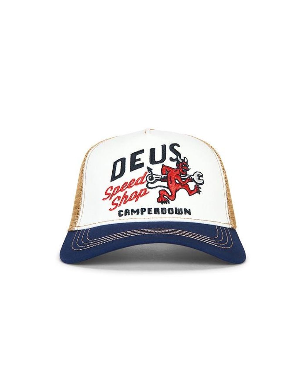 Deus Ex Machina Blue Dogleg Trucker for men