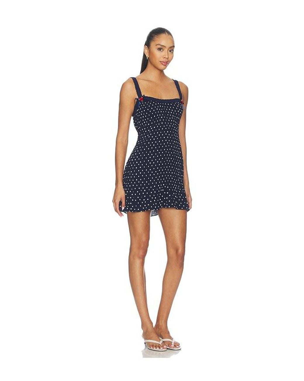 GUIZIO Blue Penelope Plisse Dress