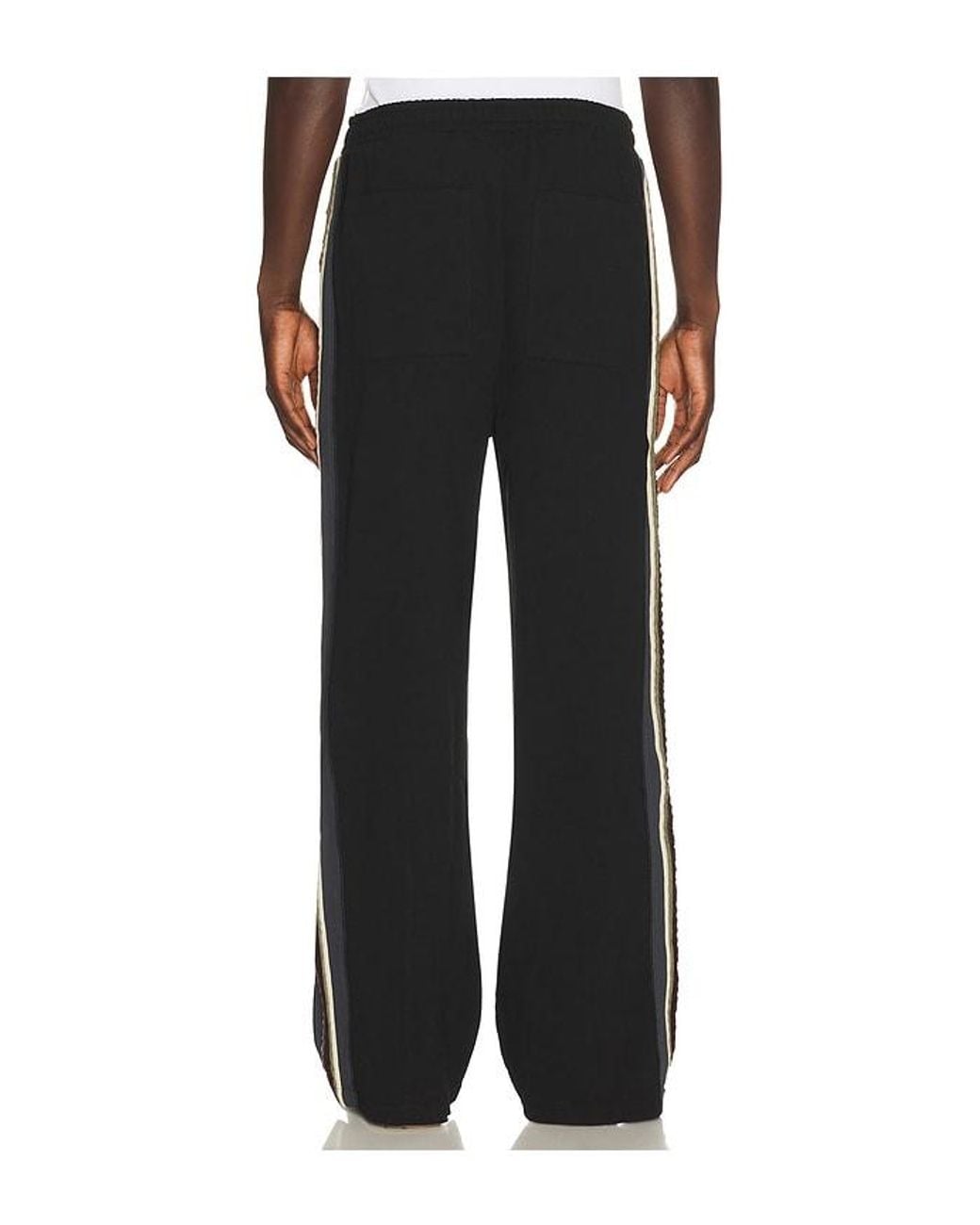 JUNGLES Black Triple Taping Pant for men