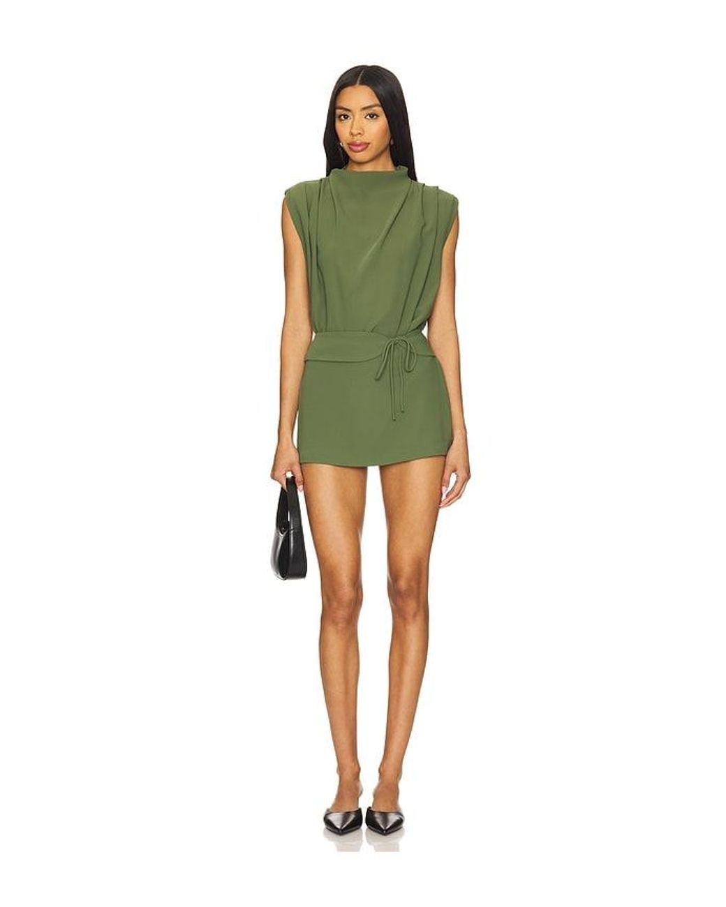 Amanda Uprichard Green X Revolve Sleeveless Fabienne Top